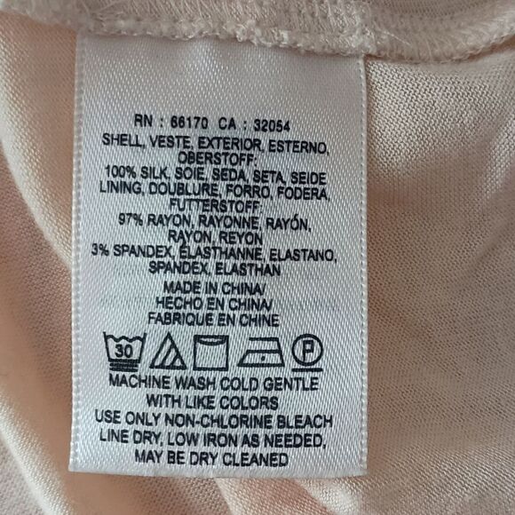 Maeve Anthropologie Silk Blouse L Nalina Handkerchief Kimono Flowy Bohemian Rust - Picture 8 of 16